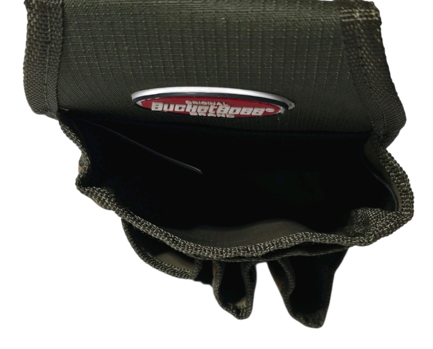 Bucket Boss Tool Pouch Polyester Flap Closure Belt Loop Brown/Black