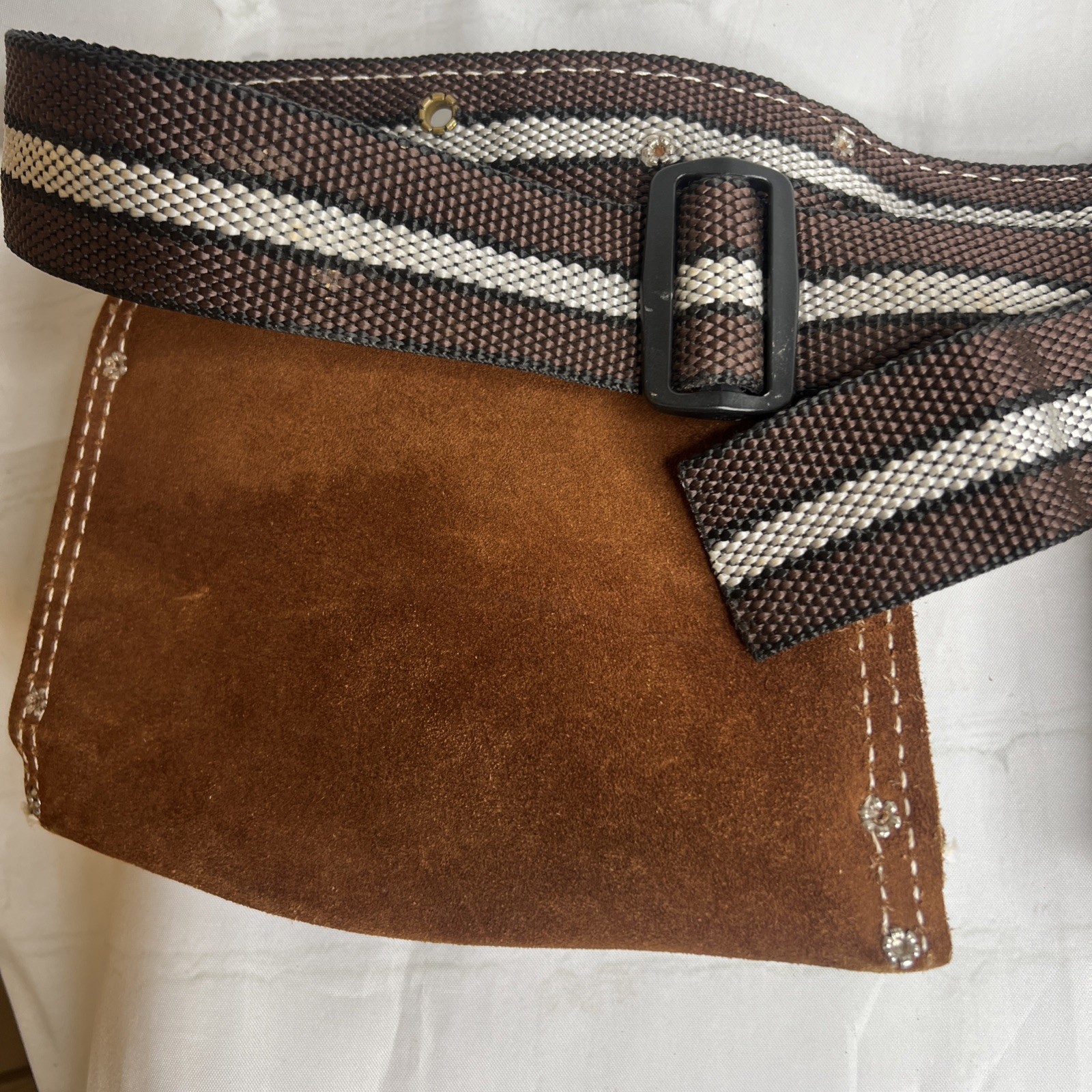 Vintage Nicholas Workgear Heavy Split Cowhide Leather Tool Belt No 493X