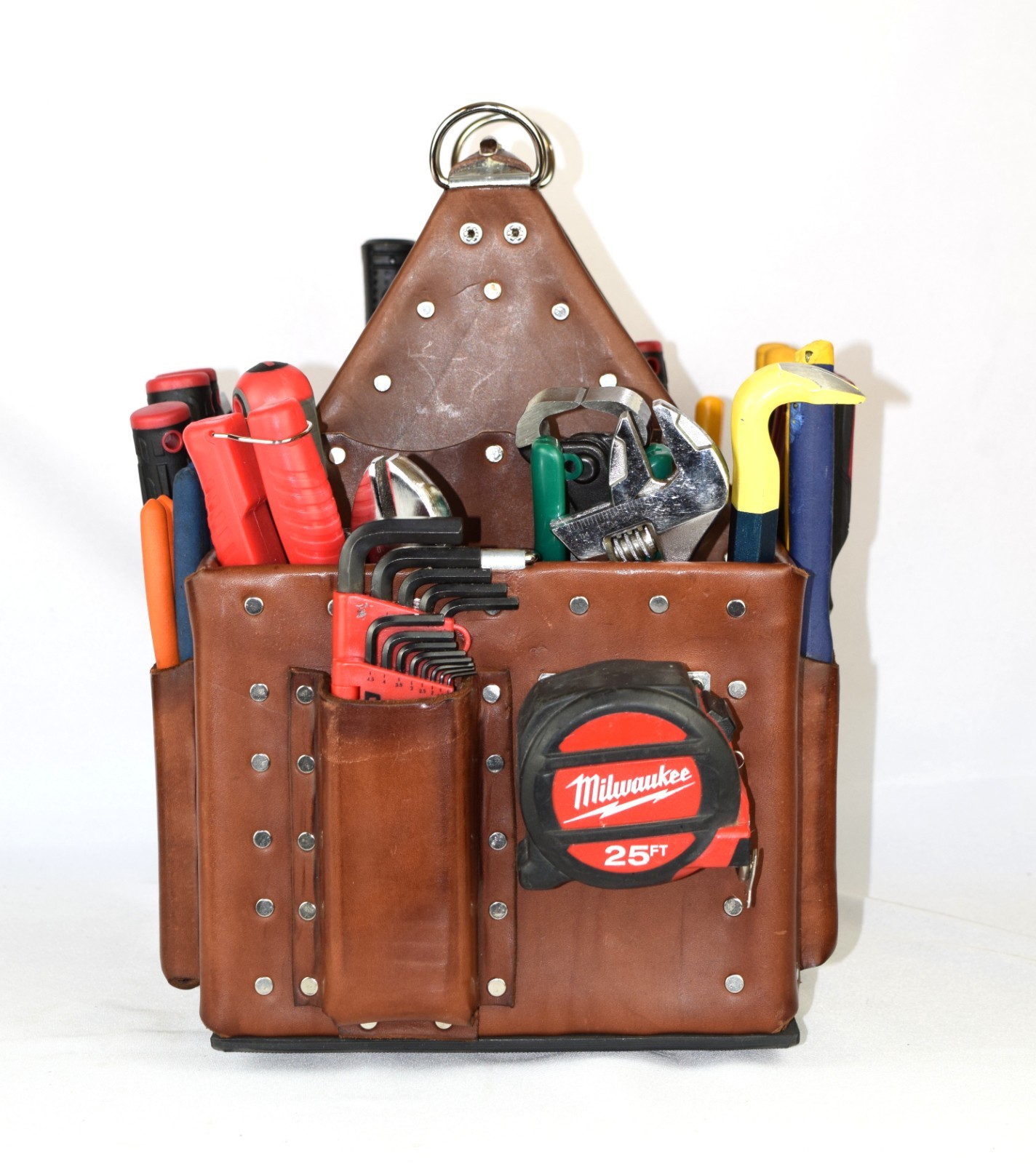 Electrician Leather Tool Bag Tuff-Tote Journeyman’s Stronghold tote 9X14-RNP