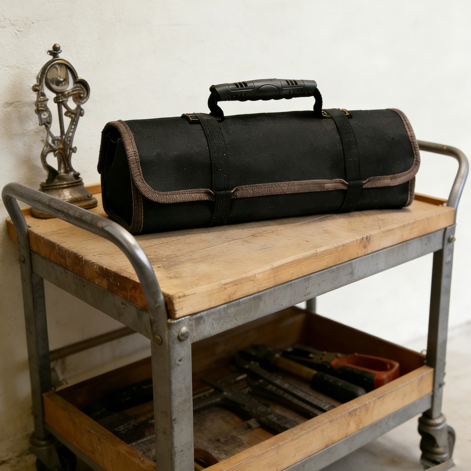 Roll Up Tool Bag, Multi-Purpose Tool Pouch, 58*35.5*1cm Hanging Tool Organizer