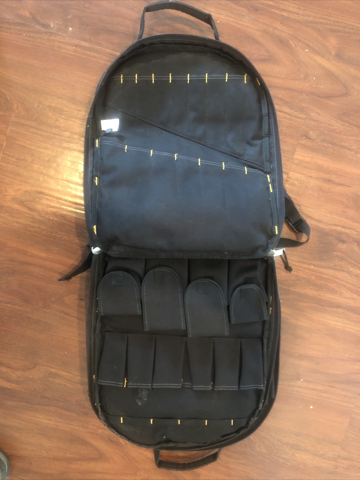 Clc 1132 Tool Backpack, Durable Ballistic Polyester Fabric, 75 Pockets, Black
