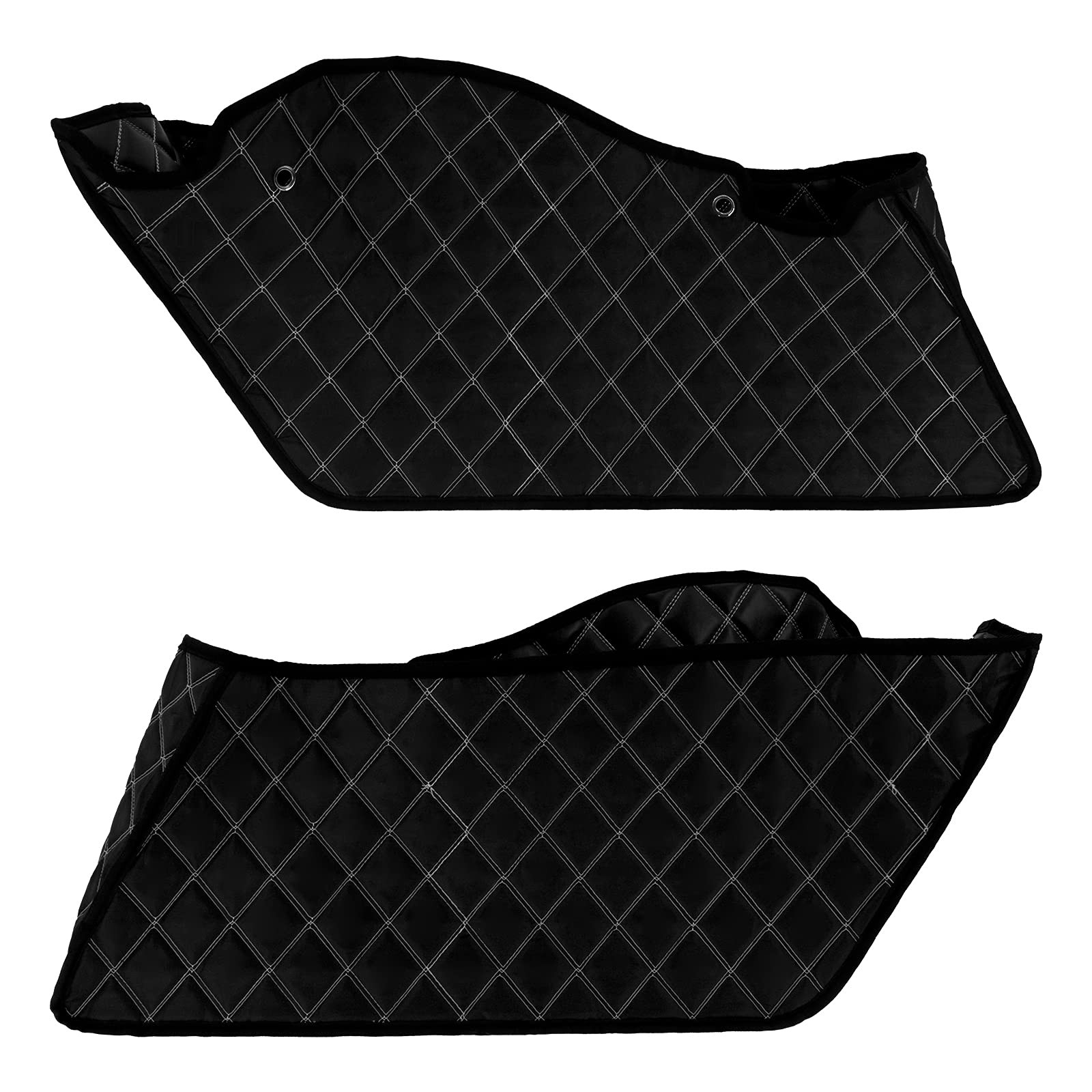 Drop-in Saddlebag Liners Non-Stretched Non-Tapered with White Stitch Fit For …