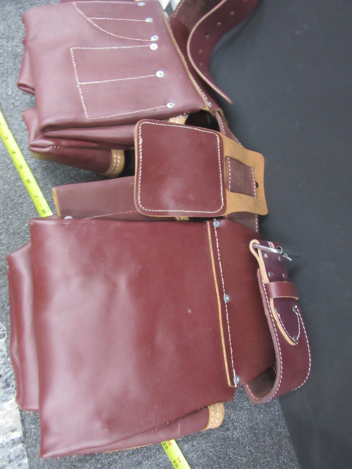 Tool belt SITEGEAR professional leather 7 pouch toolbelt NEW framing etc.