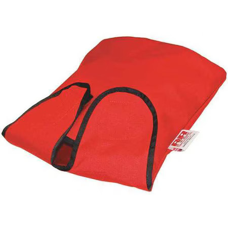 R&B Fabrications Rb-426-Rd Air Mask Bag, Cordura Nylon, 4 In L, 10 In W, Red