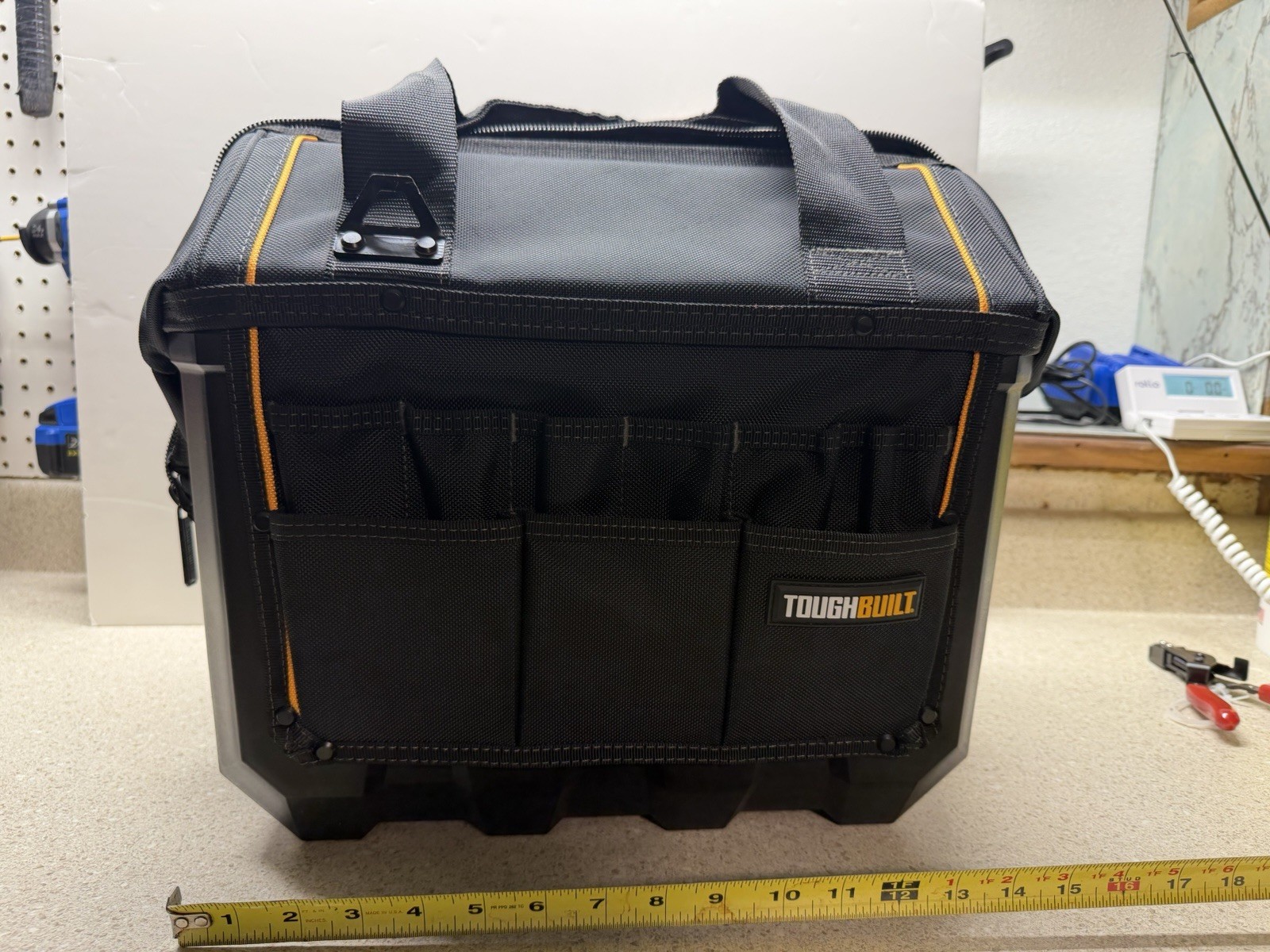 ToughBuilt TB-CT-62-16A Large Massive Mouth Tool Bag ClipTech NEW UNUSED