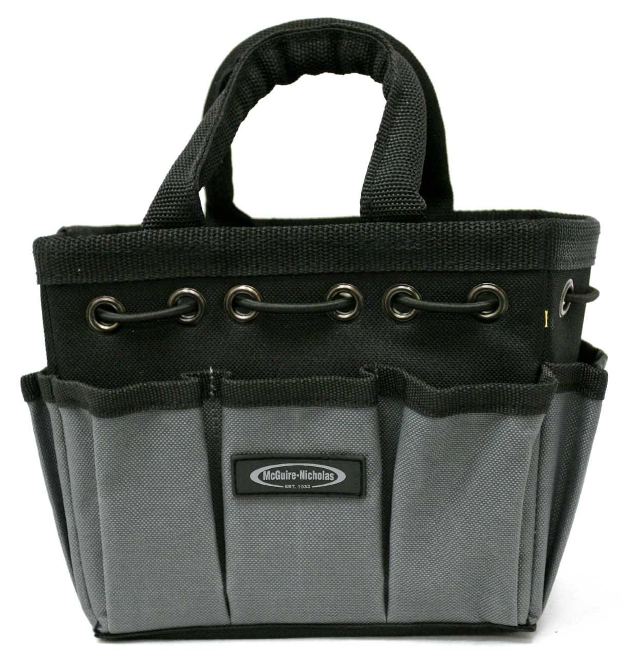 Mighty Bag 7-Inch Grey Compact Tool Storage Tote, Small Organizer, Carry Handle