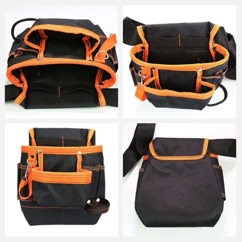 600D Oxford Cloth Tool Bag Maintenance Special Electrician Belt Bag for w/ 8x Po