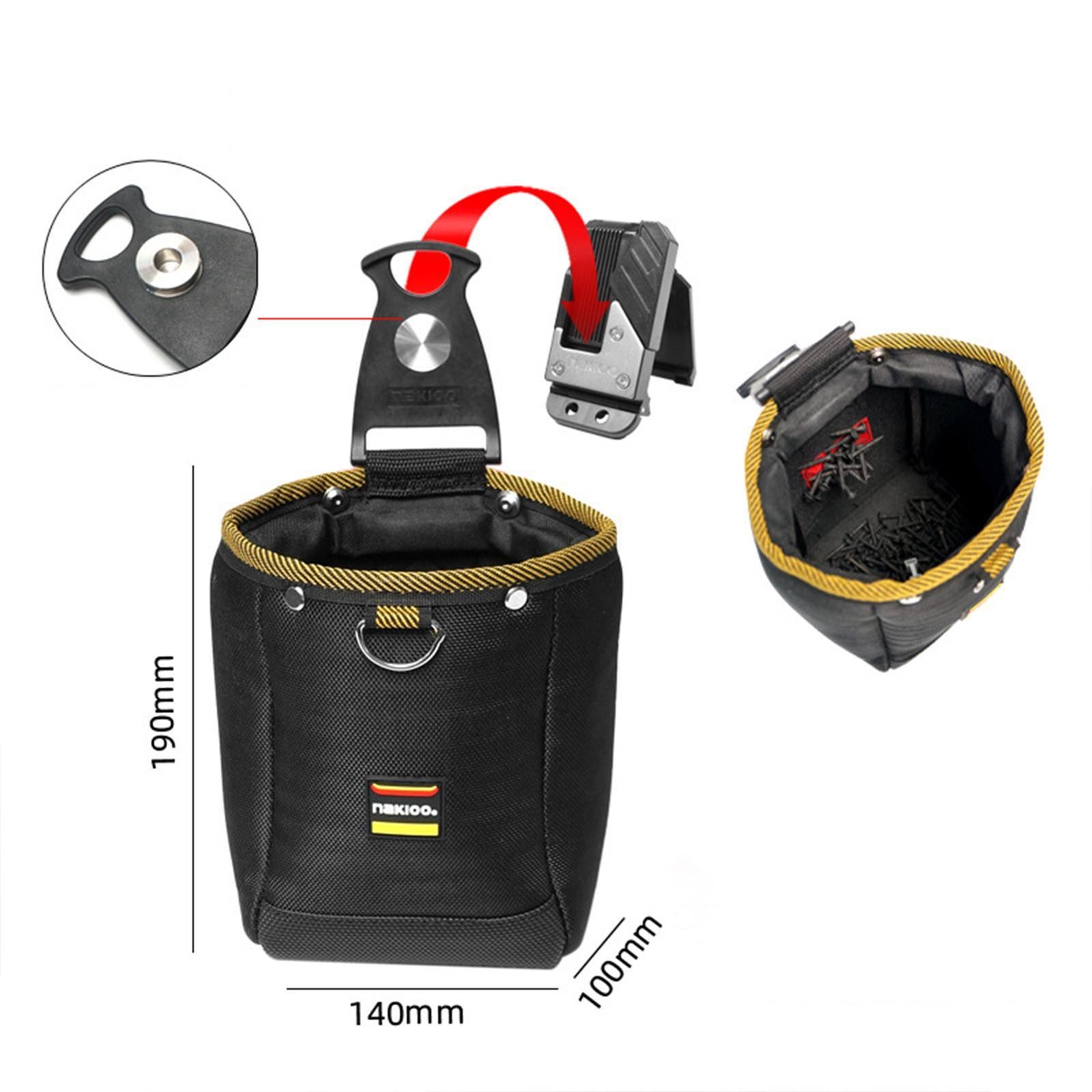 Tool Pouch with Belt Clip Tool Belt Bag Multipurpose Water Resistant Oxford