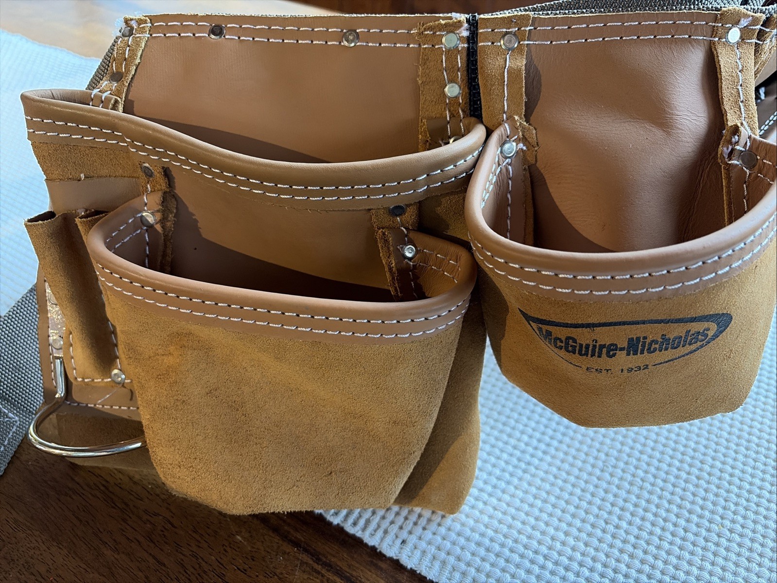 McGuire-Nicholas Leather Tool Belt/Apron Made In Mexico