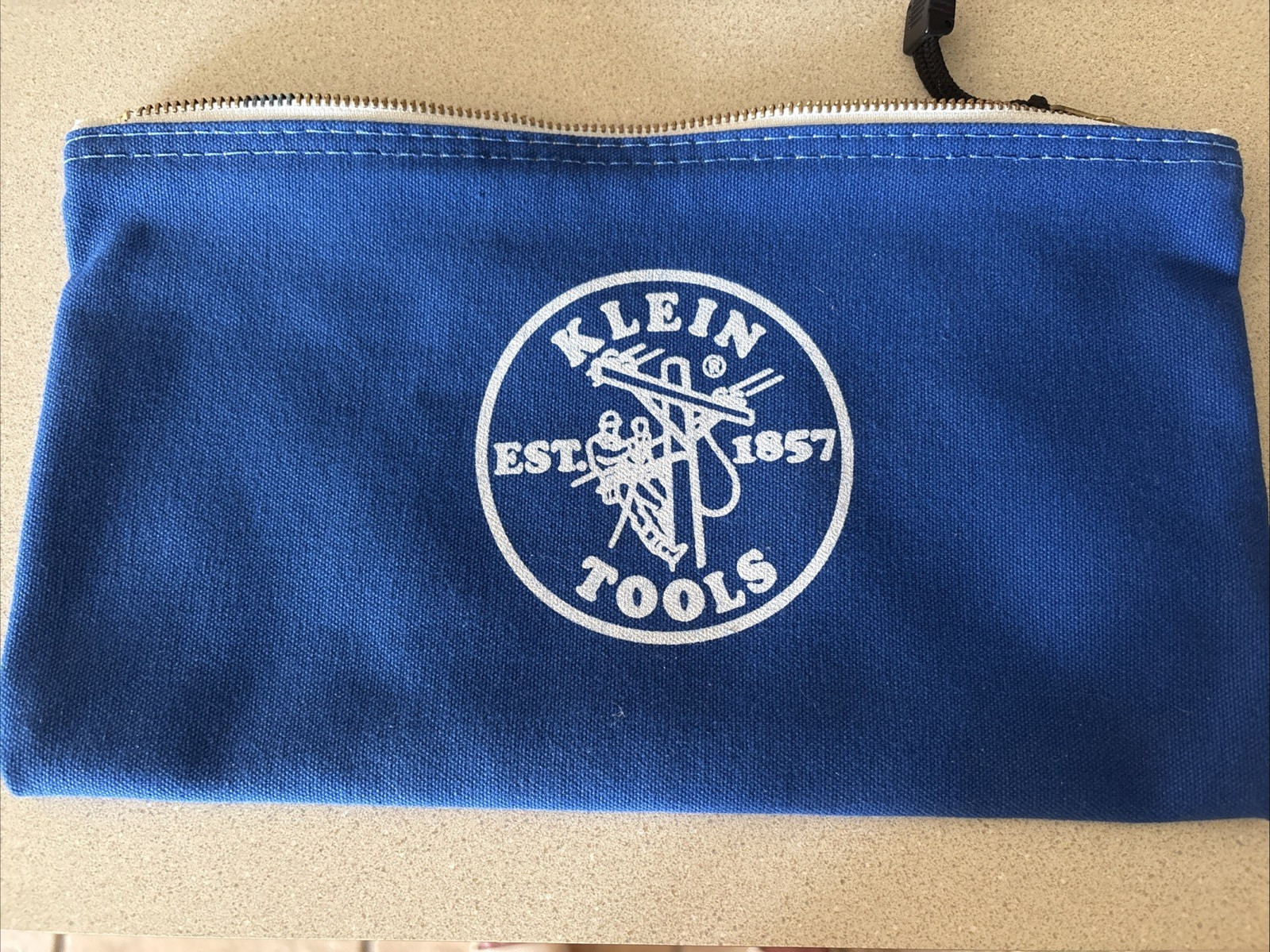 Klein Tools Canvas Tool Bag Blue/White 12.75″ x 7.25″ NEW Durable USA