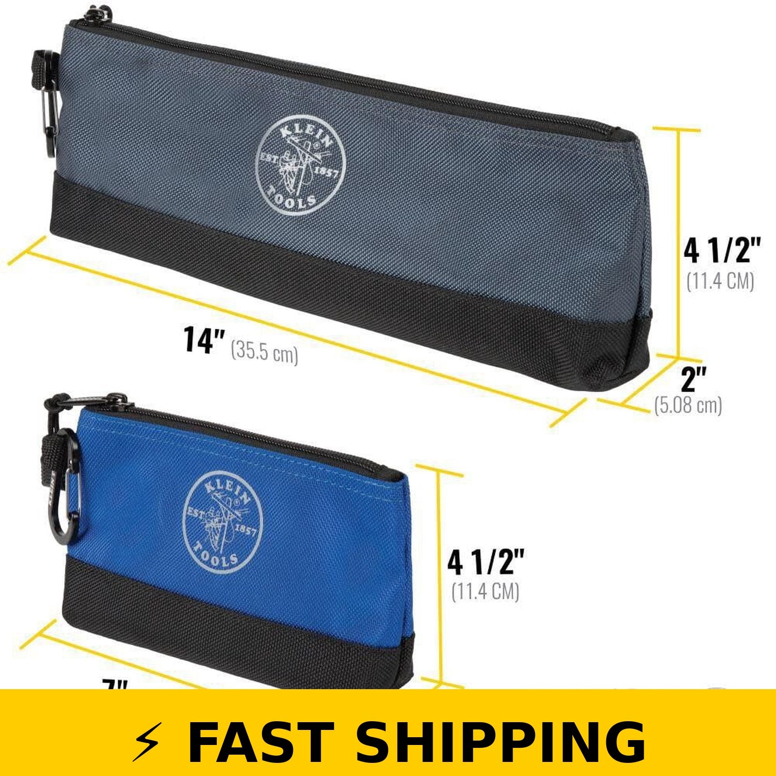 Klein Tools Stand-Up Zipper Bags 2-Pack