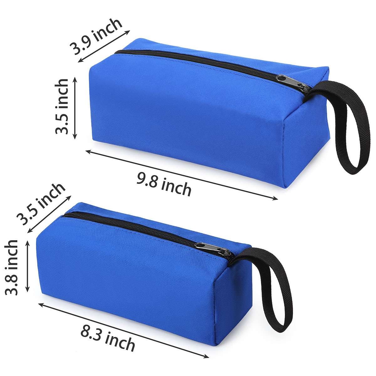 1/2 Pack Tool Pouches Oxford Tool Bag Zipper Small Multipurpose Organizer Case