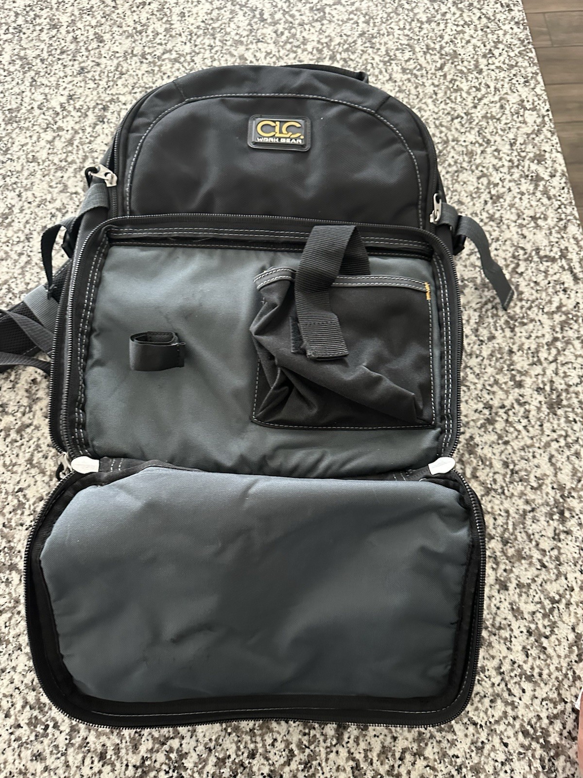 Clc Work Gear 1132 Tool Backpack, Black, Polyester, 75 Pockets