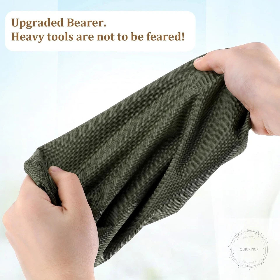 2 Pack Canvas Tool Pouch with Zipper, Tool Pouch Bag, Multi-Purpose Small Zipper