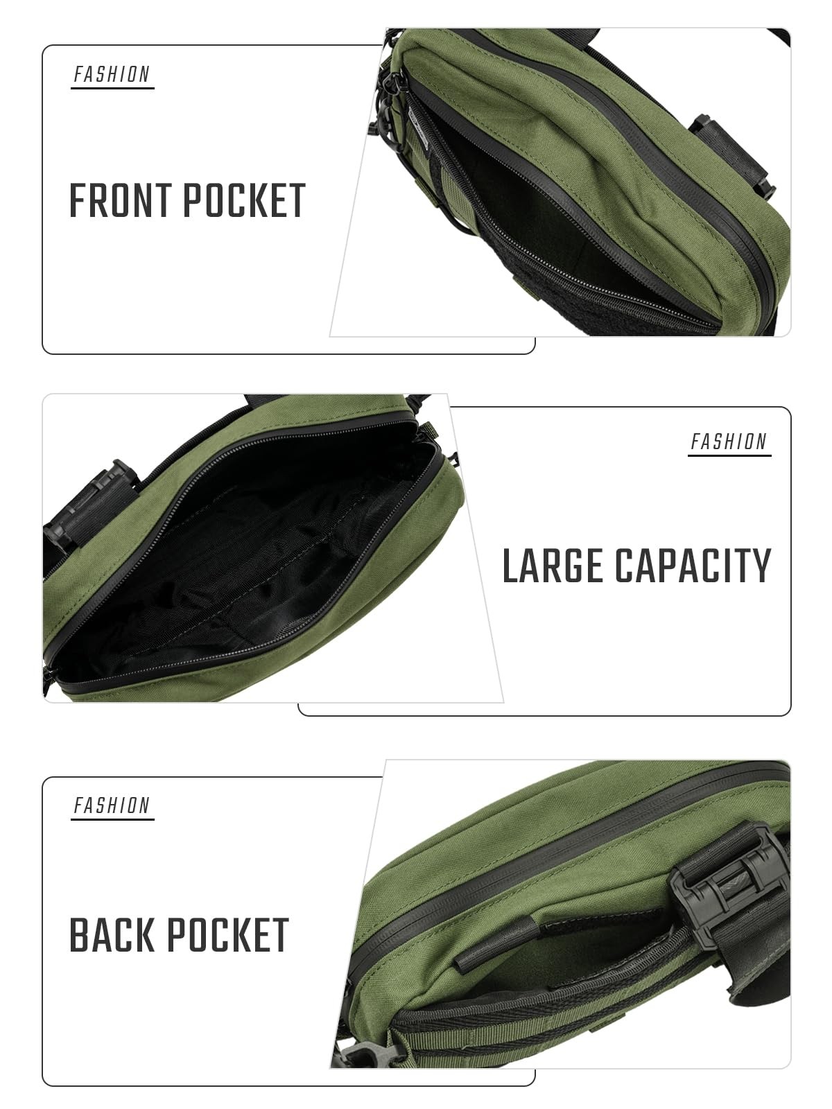 Tactical_Geek Tacticalgeek Crossbody Shoulder Bag Nylon Multipurpose Daypack