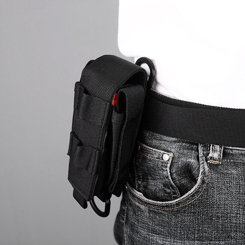 Tactical MOLLE Tools Storage Bag Waist Belt EDC Organizer for Flashlight Pliers