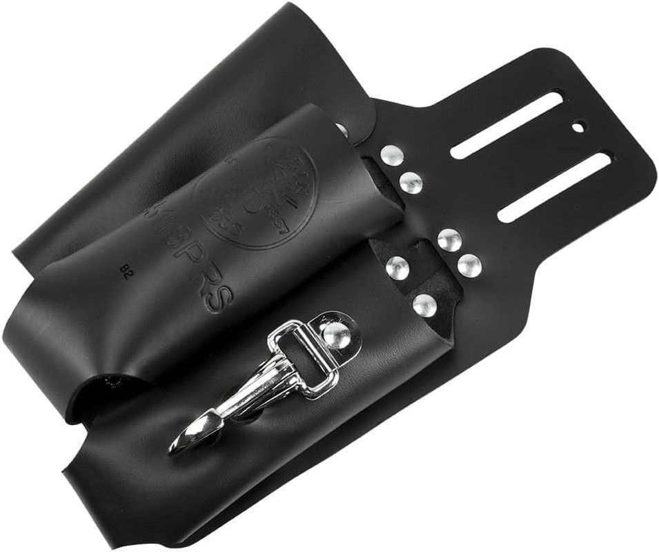 S5118PRS Leather Tool Holder with 3 Pockets for Pliers, Folding Rule, Screwdrive
