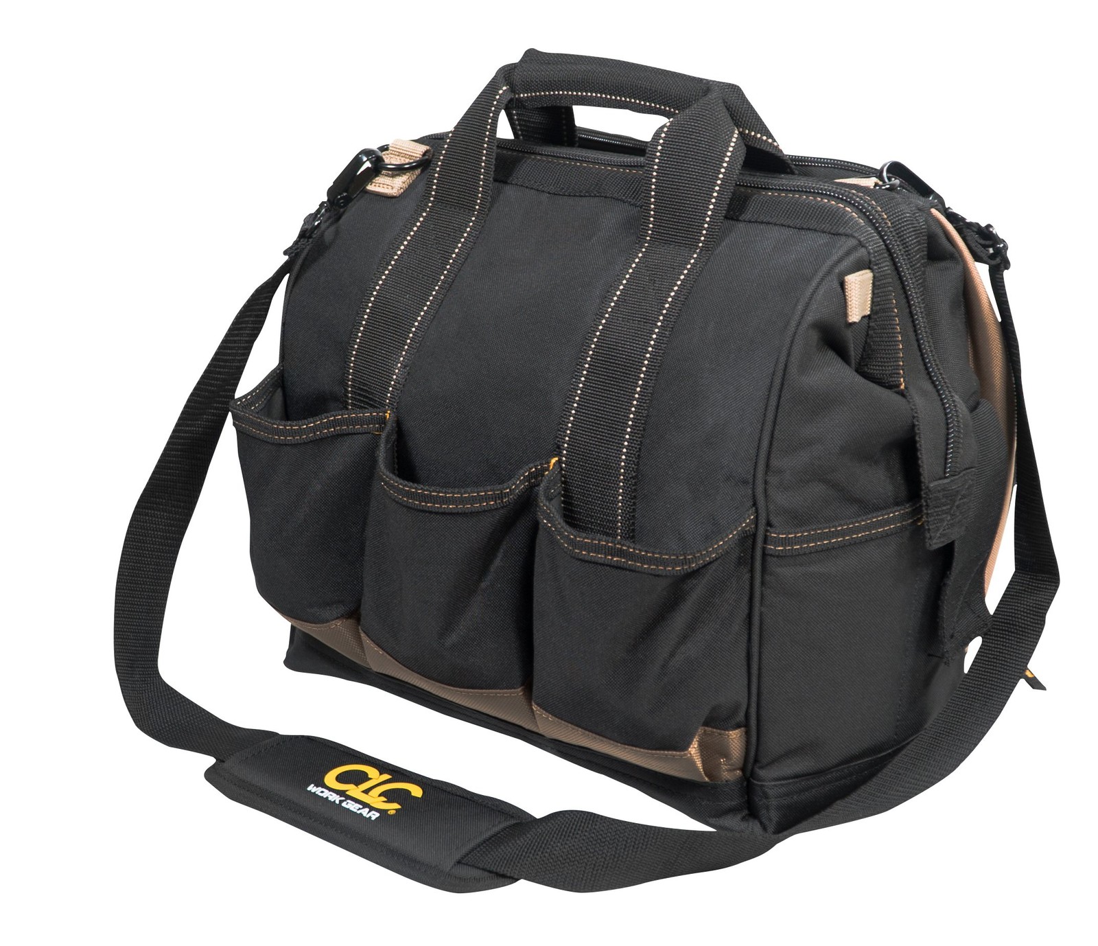CLC Custom Leathercraft 1537 Multi-Compartment Tool Carrier, 30 Pocket, 13 In.