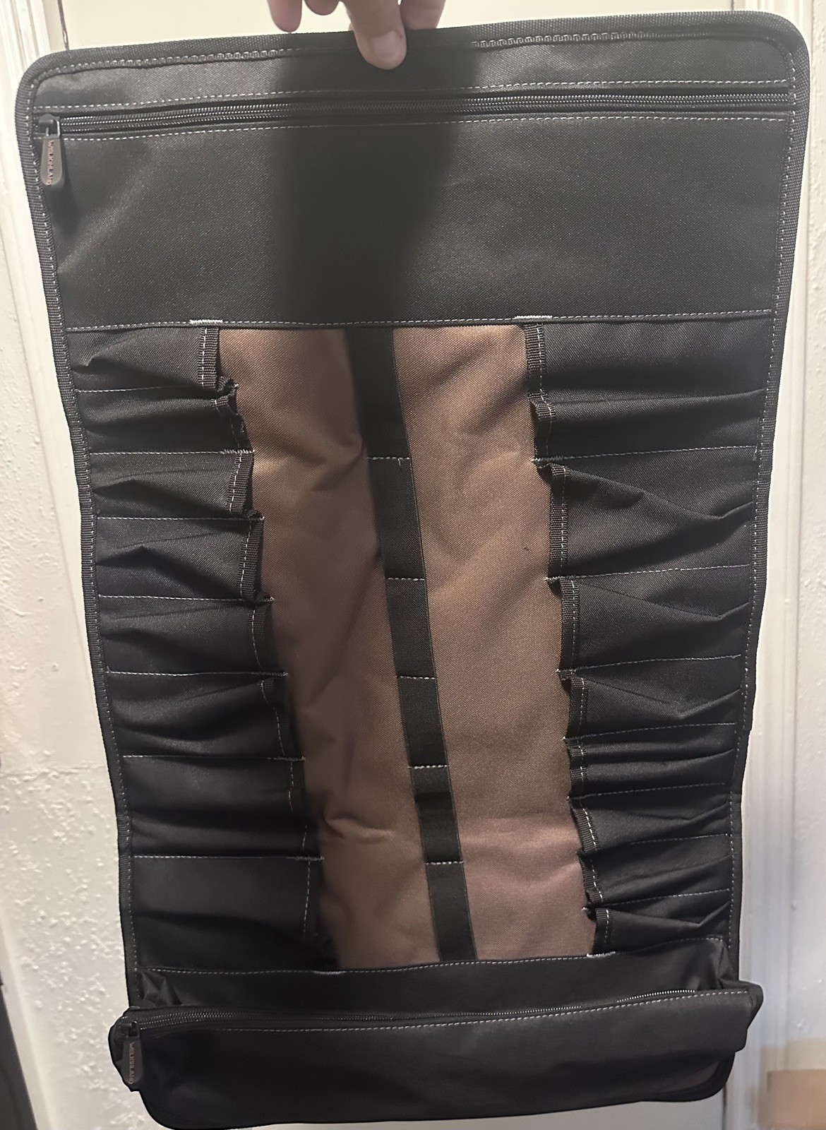 WELKINLAND 18-Pockets Waxed Canvas Tool Roll, tool bag Heavy-Duty