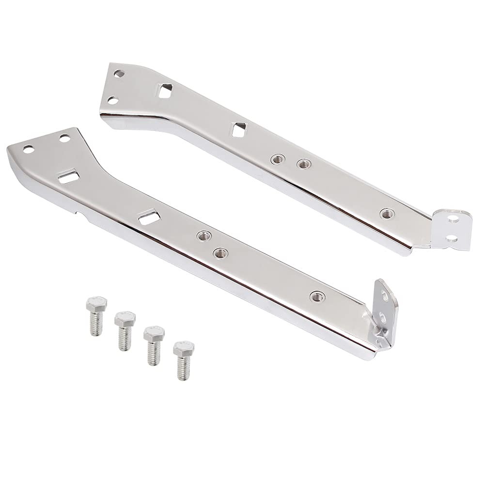 Chrome Saddlebag Rail Support Bracket Left & Right Side Fit for Harley Touring F