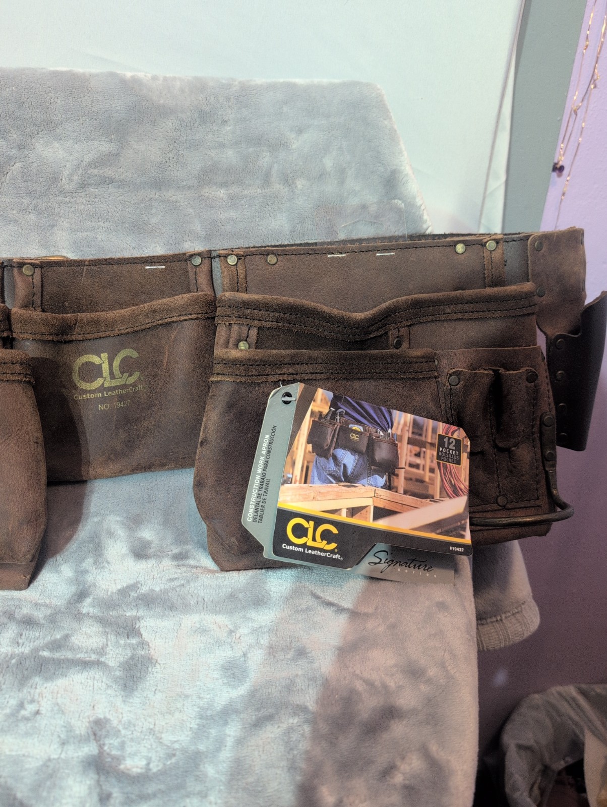 12 Pocket Tool Belt Custom Leathercraft (19427) CLC Brand New W/Tag With Belt