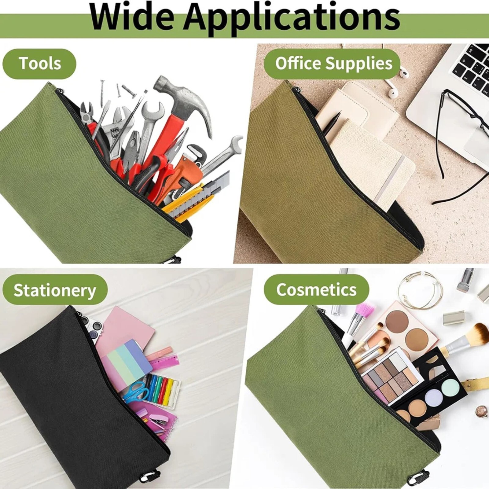 Tool Bag Zipper Pouch, Premium Tool Pouch, Utility Multipurpose Storage Bag