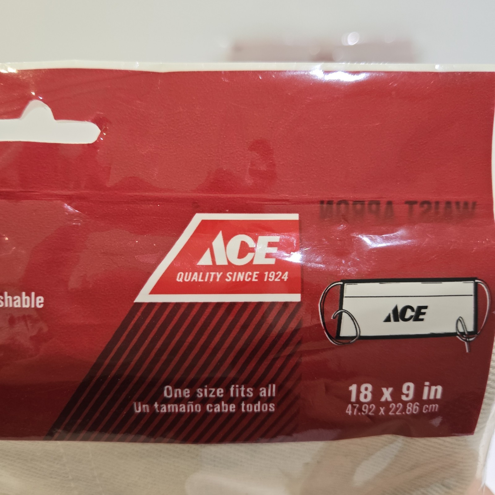 2 New Ace Hardware Waist Aprons In Package 18″ x 9″ One Size Fits All 24385