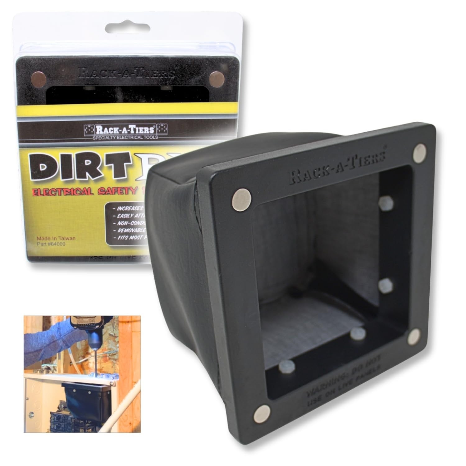 Magnetic Drill Dust Catcher Bag – Non-Conductive Chip Collector for Metal Shavin