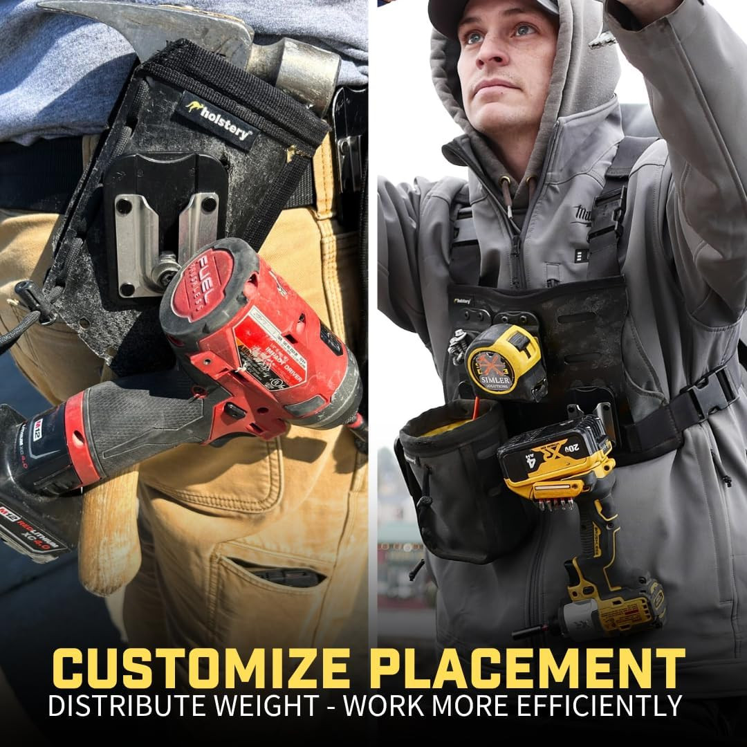 Pinpal Pro | Universal Tool Holster – Gravity Locking Clip-On Tool Belt Holder f