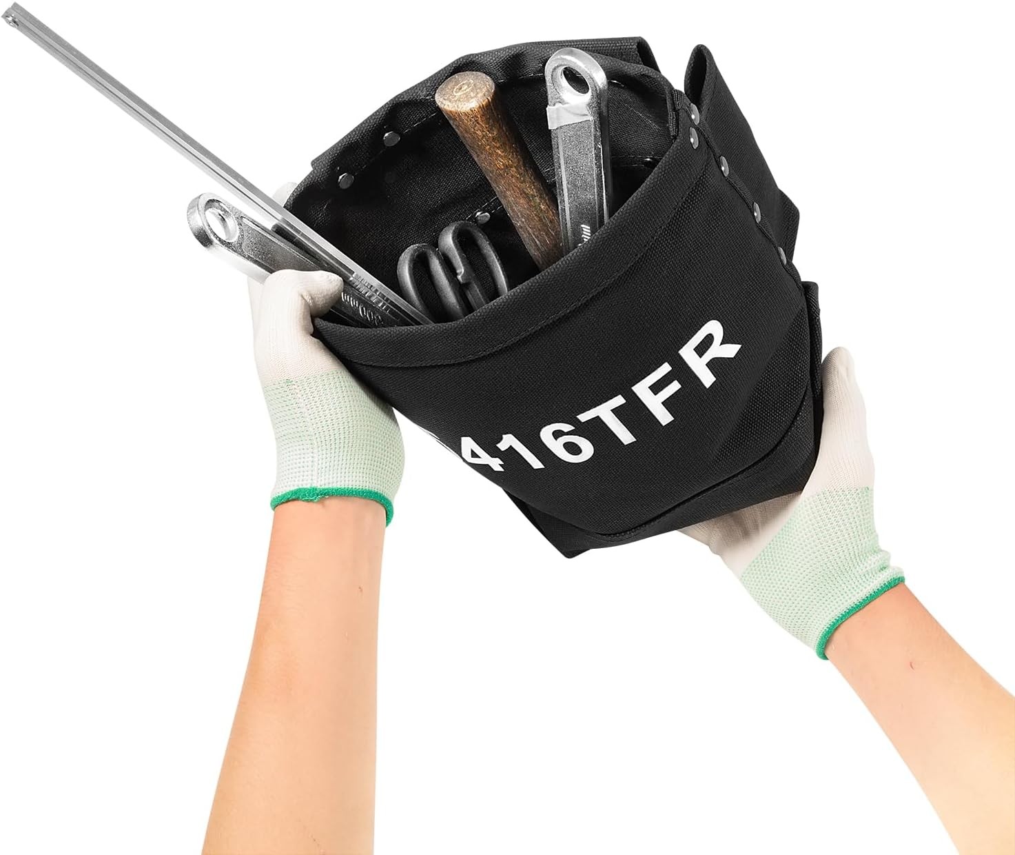 5416TFR Tool Bag Flame Retardant Tool Kit 5x10x9 Inch Bolt Bag for Iron Workers