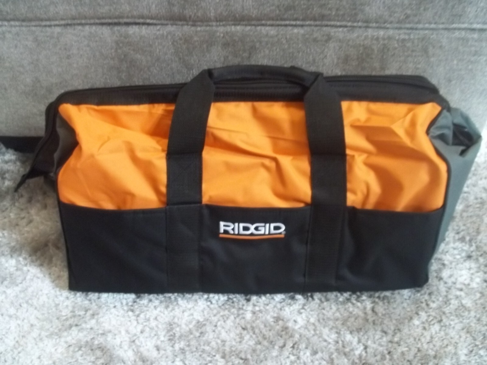 NEW Genuine RIDGID 23″ X 12″ X 11″ X-Large Heavy Duty Canvas 6 Pocket Tool Bag