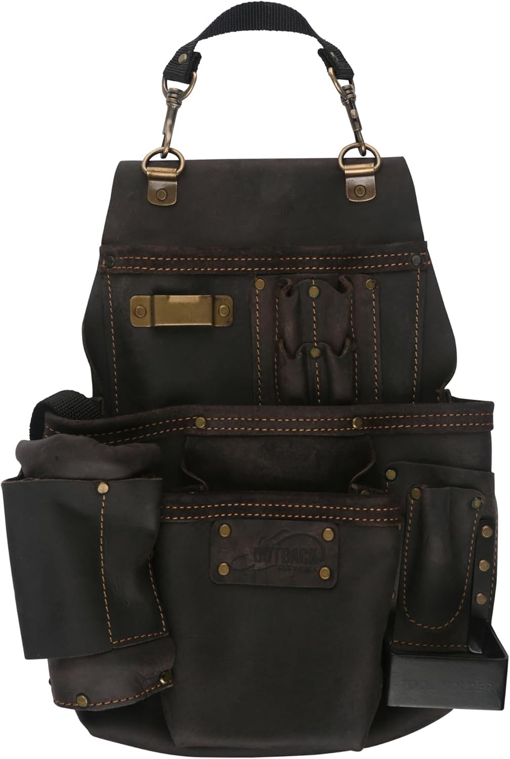 Ox Pro 14 Pocket Tool Bag Oil Tanned Leather For Maintenance Technician Tools