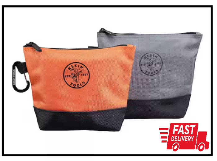 Klein Tools 9 In. Stand-Up Zipper Tool Bag (2-Pack)