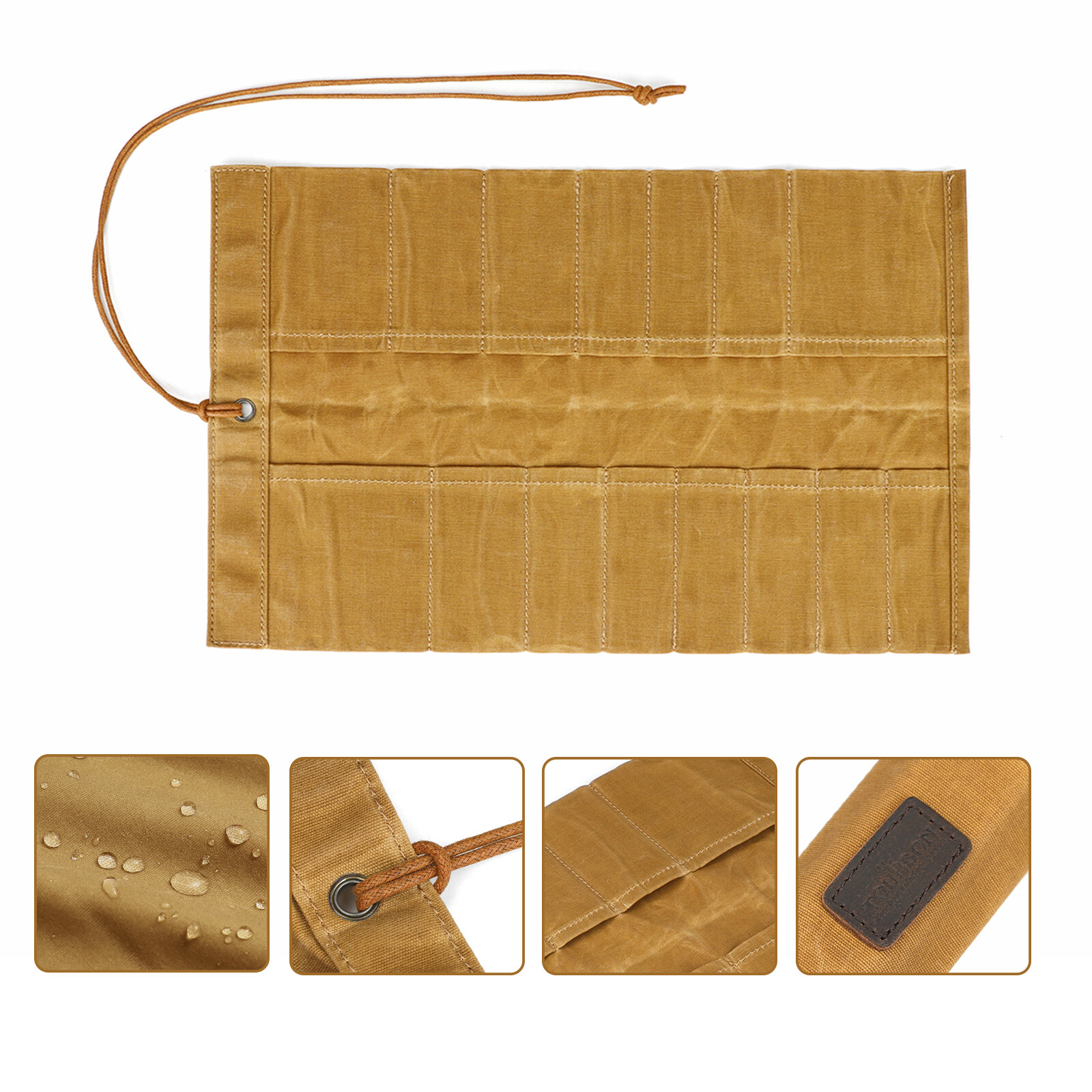 Roll up Canvas Tool Carry Holder Carving Knife Organizer Bag Handy Pouch