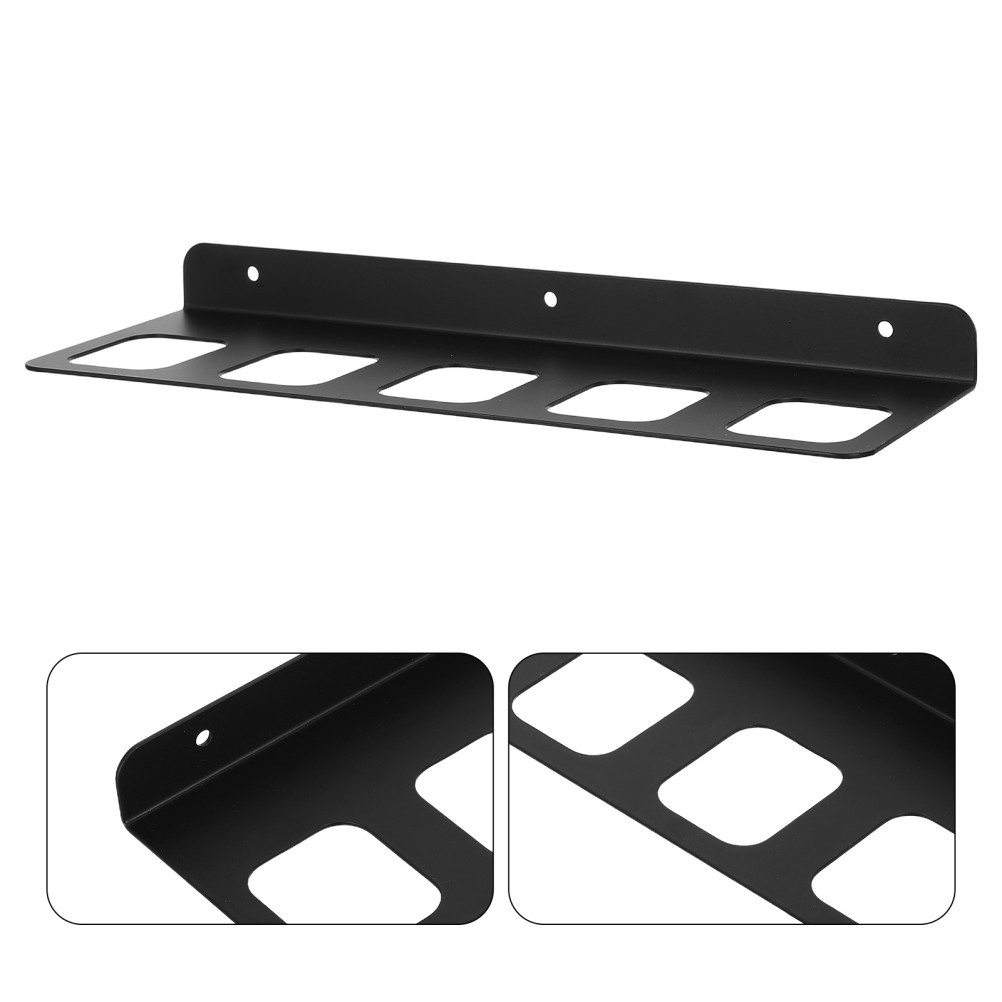 1 Set Black Heavy Duty Wall Mounted Tool Storage Rack for Garage Workshop