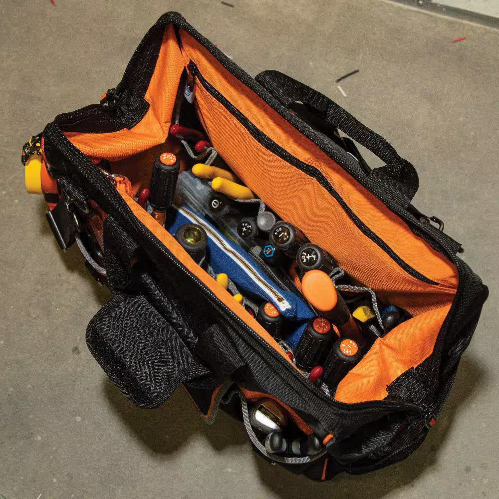 Tool Bag, Tradesman Pro Wide-Open Tool Bag, 42 Pockets, 16-Inch Free Shipping Ne