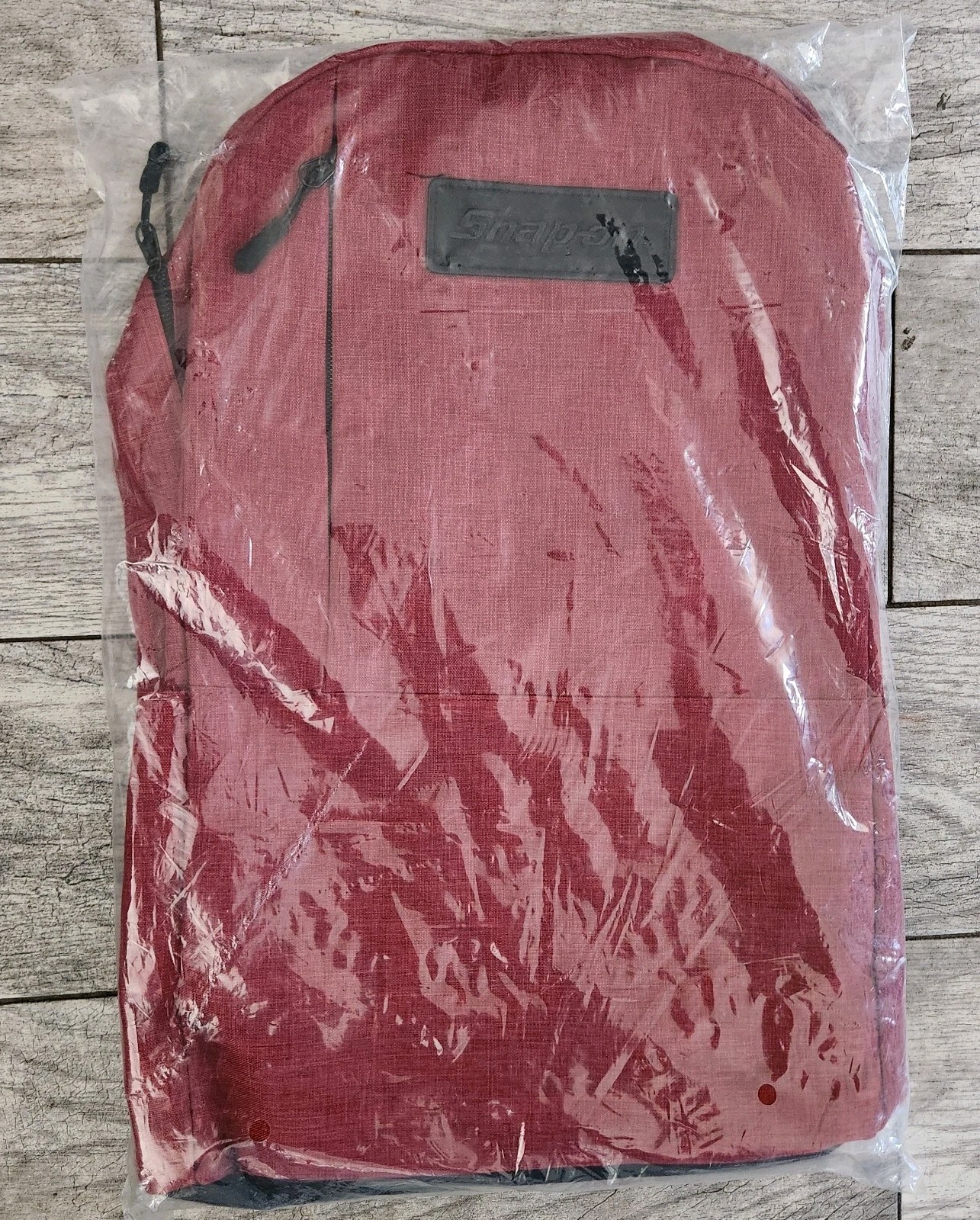Snap On Tools Backpack RED W/black Logo Inner & Outer Pockets Rugged Design NEW