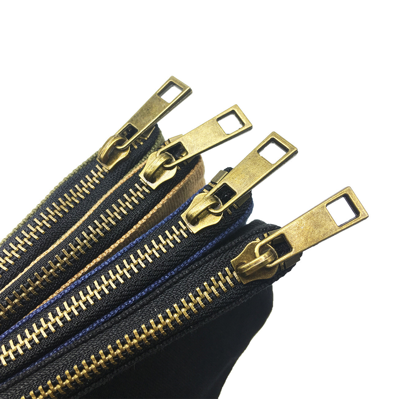 Double layer Canvas Tool Bag with Metal Zippers Hardware storage 12x 6.5 inch