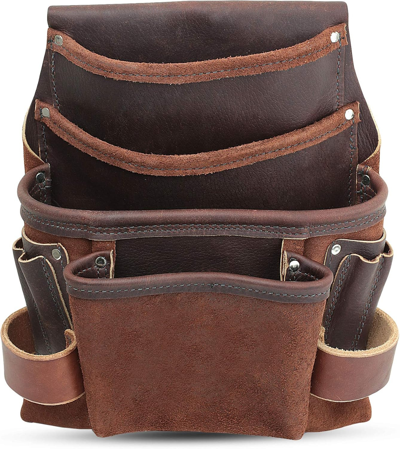 Heavy Duty Tool Pouch – All Leather – Reinforced Seams – Professional Grade