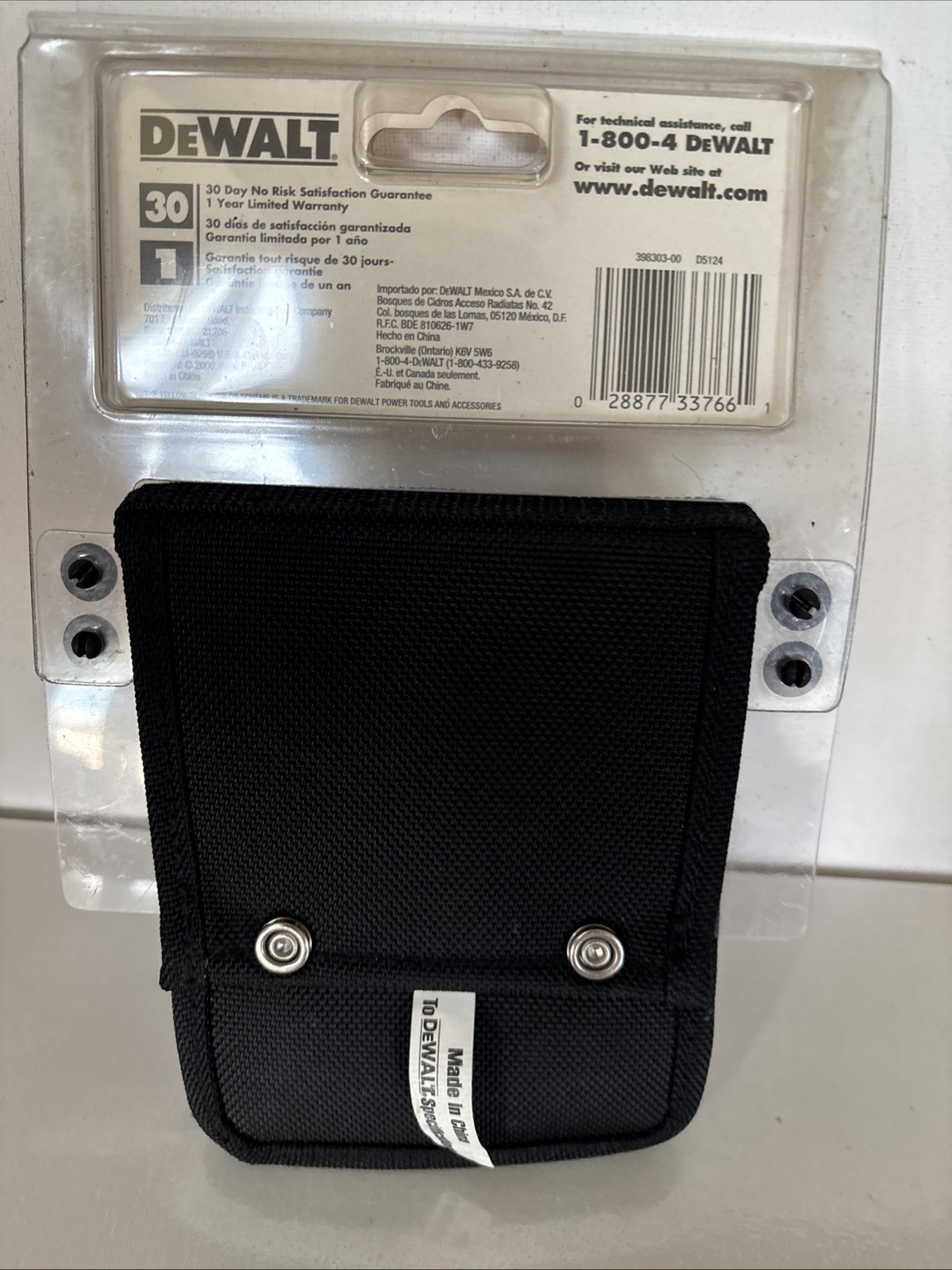 DeWALT D5124 Heavy Duty Hammer Holder BALLISTIC NYLON Brand New