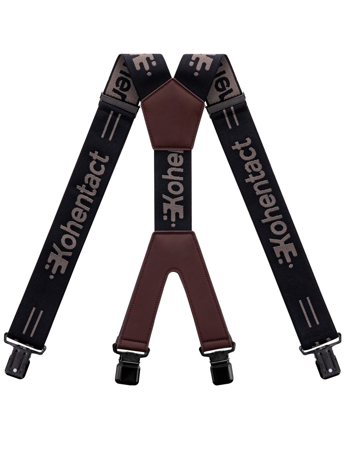 Kohentact Men’s Industrial Strength Work Suspenders 2-Inch 47 inches, Black