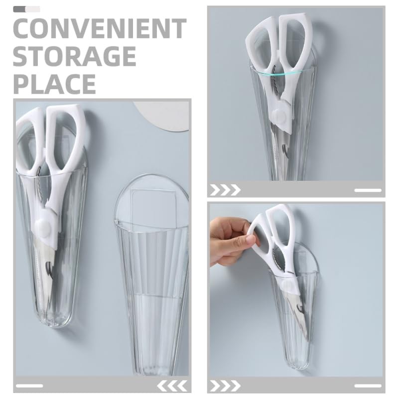 2 PCS Wall Mounted Scissor Holder Sturdy Shear Organizer Office Adhesive