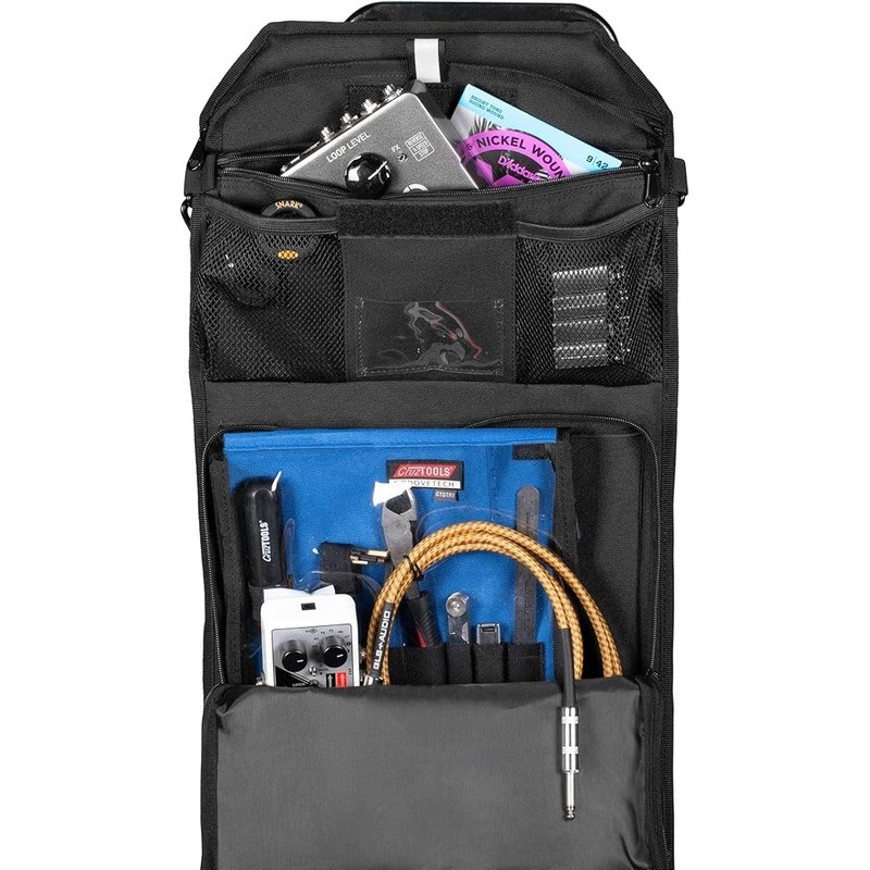 Durable Utility Cart Accessory Pouch W/ Multiple Zippered Pockets & D-Rings New