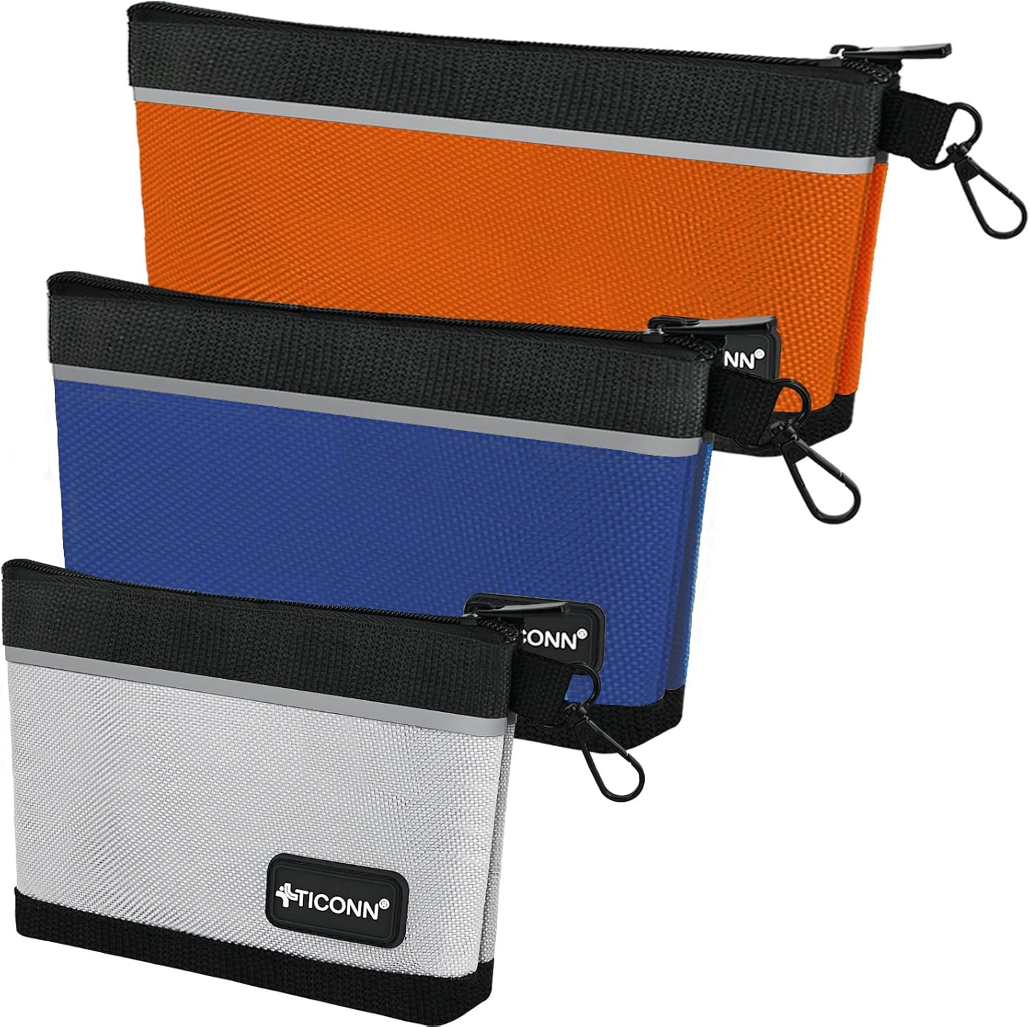 Tool Pouches with Zipper, 1680D Oxford Small Tool Bags, Waterproof