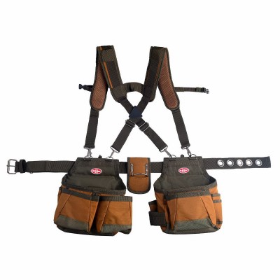 Airlift 2 Bag Tool Belt with Suspenders, Brown – 50100