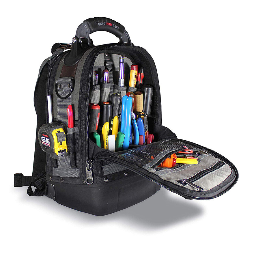 Veto Pro Pac Tech-Pac MC Compact Full-Featured Service Tech Tool Backpack