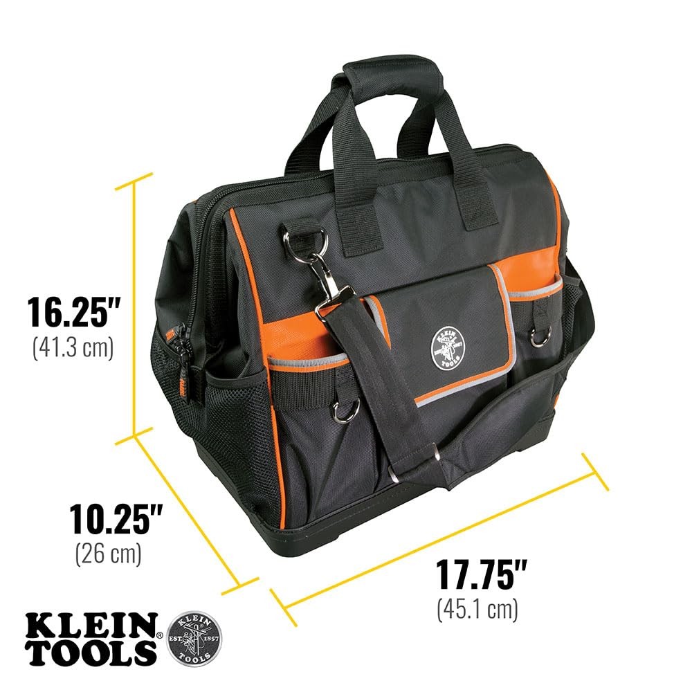 Klein Tools 55469 Tradesman Pro WideOpen Tool Bag Made of 1680 Ballistic Weav…