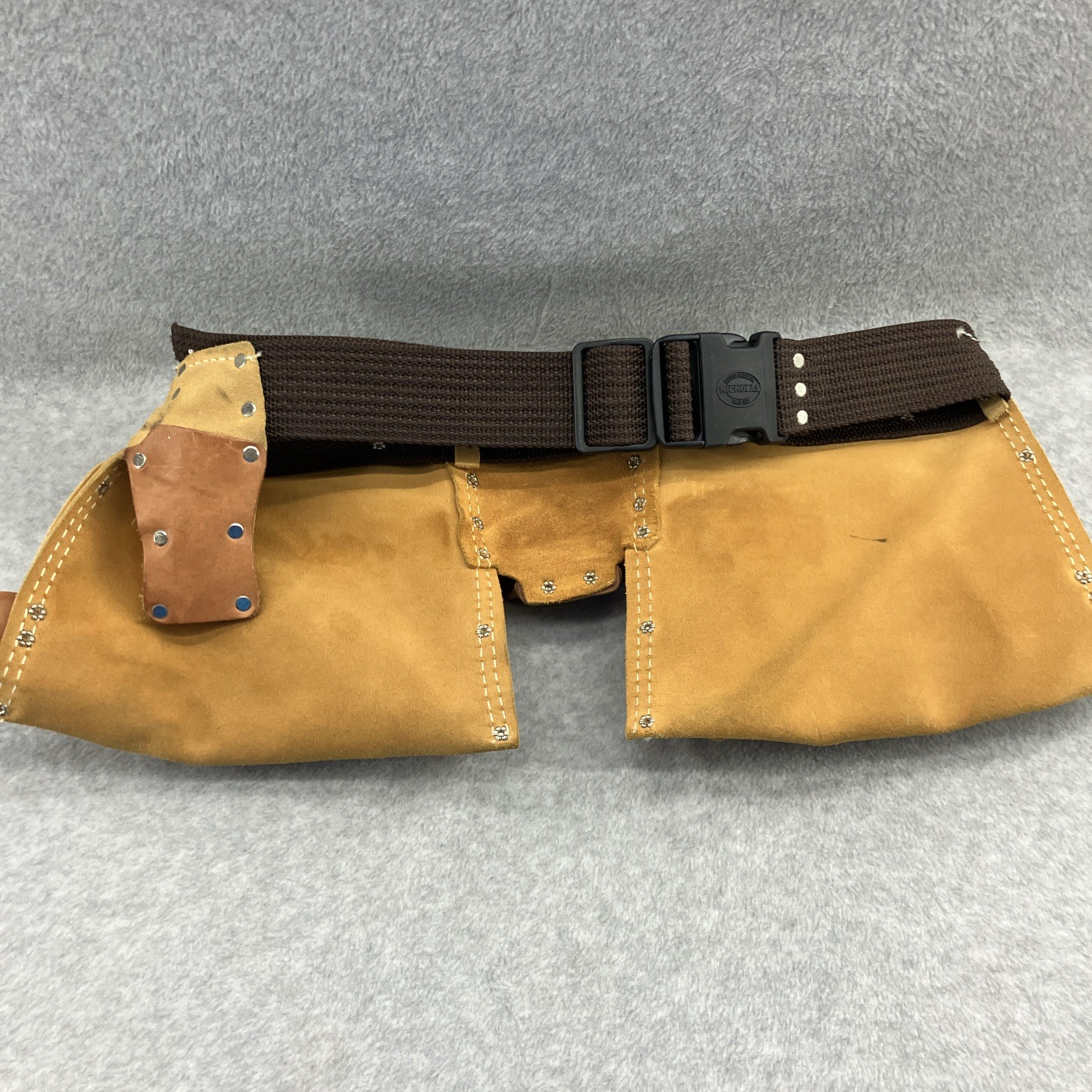 McGuire-Nicholas Carpenter Apron Heavy Split Cowhide Leather Tool Belt # 490X