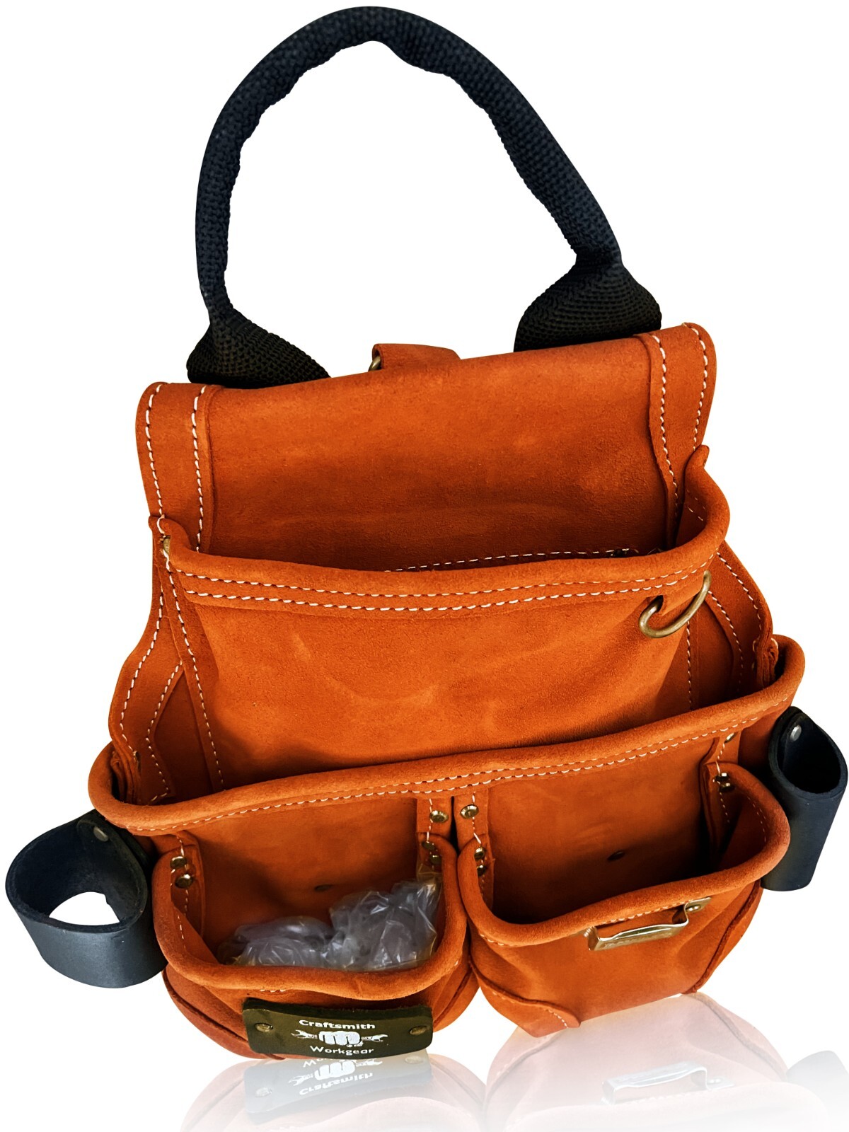 Nail Tool Bag Pouch Carpenter Framer Roofer Drywaller Suede Tool Pouch