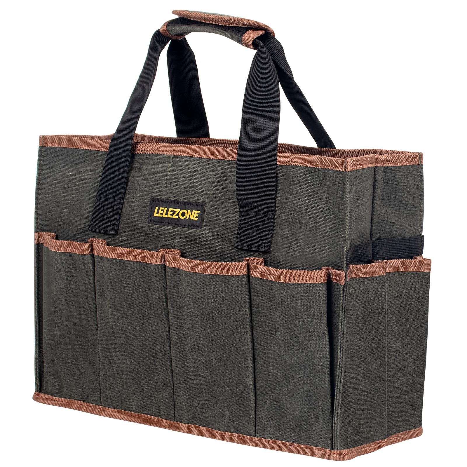 Tool Bag 16 oz. Waxed Canvas Tool Bag Large Capacity Tool Storage Tote comes …